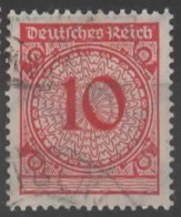 ALLEMAGNE REP DE WEIMAR N° 333 O  Y&T 1923 Chiffre 10 - Used Stamps