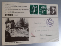 Suisse 1939 Carte Pour L'Egypte Avec Censure égyptienne - Storia Postale