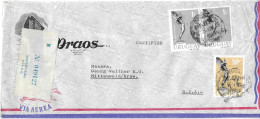 Postzegels > Amerika > Uruguay >aangetekende Luchtpostbrief  Met 3 Postzegels  (17803) - Uruguay
