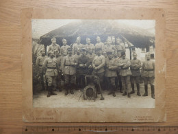 GRANDE PHOTO SUR CARTON BRIGADE MARECHAL FERRANT PHOTOGRAPHIE DE J. BOUHOURS LE PERREUX 1920 - Guerra, Militares
