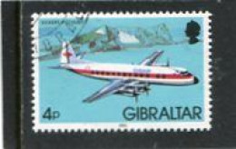 GIBRALTAR - 1982  4p  AVIATION  FINE USED - Gibilterra