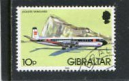 GIBRALTAR - 1982  10p  AVIATION  FINE USED - Gibilterra