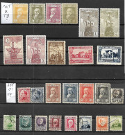ESPAGNE -26 TRES BEAUX TIMBRES DONT 11 NEUFS * ET 15 OBLITERES -  PAS EMINCE-DE 1889-31 - Used Stamps