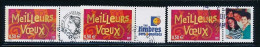 France 2003 - 3623A+Aa+Ab Trois Timbres Meilleurs Voeux Personnalisés - Oblitéré - Usati