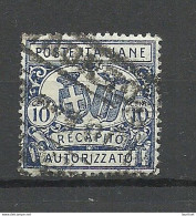 ITALY 1928 Recapito Autorizzato 10 Cent Tax Taxe O - Fiscale Zegels