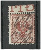 ITALIA ITALY O 1912 Revenue Tax Fiscal Stamp - Fiscale Zegels
