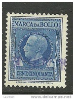 ITALIA ITALIEN ITALY 1908 Revenue Tax Stamps Steuermarken Marca Da Bollo - Steuermarken