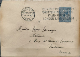 Cover England To France Ref13 - Lettres & Documents