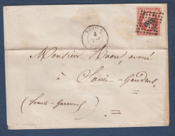 Napoléon N° 17A  Sur Enveloppe De Toulouse - 1853-1860 Napoleon III