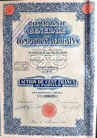 Compagnie Générale Des Comptoirs Africains - 1925 - Paris - Africa