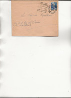 LETTRE AFFRANCHIE N° 886 -OBLITERATION DAGUIN :MONTBAZON  / SON CHATEAU /SON /SON SITE /SA RIVIERE - ANNEE 1955 - Mechanical Postmarks (Other)