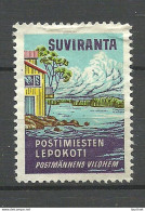 FINLAND Suviranta Vacation Place For Postal Workers Postmans Erholungsheim F. Postarbeiter Vignette Reklamemarke (*) - Otros & Sin Clasificación