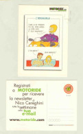 (40) Promocard 2163, Moto, Motoride, Fumetti (1 Cart Fronte-retro) - Pubblicitari