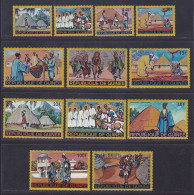 GUINEE N°  344 à 354, A81 ** MNH Neufs Sans Charnière, TB (D2362) Habitat Et Costumes Divers - 1968 - República De Guinea (1958-...)