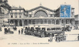 CPA. [75] > PARIS > N° 227 - Gare De L'Est - Entrée Du Métropolitain - 1921 - TBE - Other & Unclassified