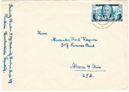 DEUTSCHLAND  Brief Dresden - Michel Nr. 444 Solo Nach USA - Briefe U. Dokumente