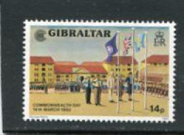 GIBRALTAR - 1983  14p  COMMONWEALTH DAY  MINT - Gibilterra