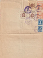 FT 06 . Italie . 4 Documents . Entier Postal . Etat Civil . 2 Enveloppes . - Maschinenstempel (EMA)
