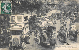 CPA. [75] > PARIS > N° 104 - Carrefour Des Boulevards Montmartre Et Des Italiens, Station Des Omnibus - 1908 - TBE - Paris (09)