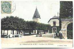 VAUX SUR LUNAIN - VILLENIARD - La Cour Du Château - Sonstige & Ohne Zuordnung