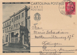 Italia. Rare Picture Postcard (stationary Michel P78), Opere Del Regime - Instituto Di Anatomia Umana, 1935 - Otros & Sin Clasificación