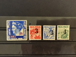 Netherland Indies 1947 Surcharge Set Mint SG 502-5 NVPH 322-5 - Indes Néerlandaises