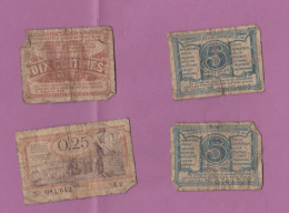 Lot De 4 Billets Des Chambres De Commerce Du Nord Et Du Pas De Calais - Dokumente