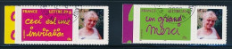 France 2005 - 3760B Et 3761B Timbres Adhésifs Personnalisés Avec Logo Photo Invitation Merci - Oblitéré - Used Stamps
