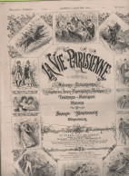 LA VIE PARISIENNE 05 01 1895 - COMMENT ELLES ONT COMMENCE L'ANNEE -/ LE VIEUX MARCHEUR MANCHECOURT / CAMELOT DE CHIMERES - Zeitschriften - Vor 1900
