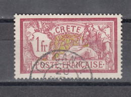 Crete 1902 - Definitives - 1 Fr.  Used (e-548) - Oblitérés