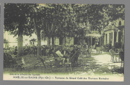 Amélie Les Bains, Terrasse Du Grand Café Des Thermes Romains (A17p68) - Amélie-les-Bains-Palalda