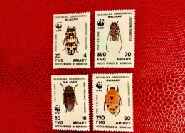 MADAGASCAR WWF 1988 4v Neuf MNH ** YT 852 / 855 Mi 1157 / 1160 Insecto Insect Insekt Inseto Insetto Malagasy Madagaskar - Andere & Zonder Classificatie