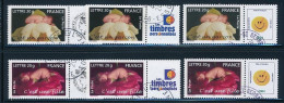 France 2005 - 3804A+Aa, Et 3805A+Aa, Six Timbres Fille Et Garcon  Personnalisés - Oblitéré - Usados