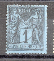 France  Numéro 84 Oblitéré Signé Certificat - 1876-1878 Sage (Tipo I)