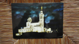 Marseille , BasiliqueN.D. De La Garde , La Nuit - Notre-Dame De La Garde, Funicular Y Virgen