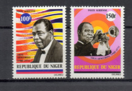 NIGER  PA  N° 168 + 169     NEUFS SANS CHARNIERE  COTE 7.00€    MUSITIEN ARMSTRONG - Niger (1960-...)