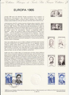 FRANCE    Document "Collection Historique Du Timbre Poste"    Europa 1985       N° Y&T  2366 Et 2367 - Postdokumente