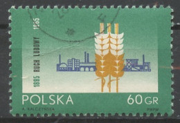 Pologne - Poland - Polen 1965 Y&T N°1439 - Michel N°1586 (o) - 60g épis Et Usines - Used Stamps