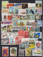 50 TIMBRES  CUBA   OBLITERES TOUS DIFFERENTS - Collections (without Album)