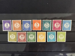 Netherland Indies 1947 Postage Due Set Mint NVPH 53-65 Sc J47-59 - Niederländisch-Indien