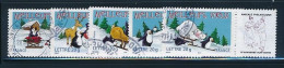 France 2005 - 3853Aa - 3857Aa  Série Timbres Du Feuillet Meilleurs Voeux Personnalisé Avec Logo Privé - Oblitéré - Used Stamps
