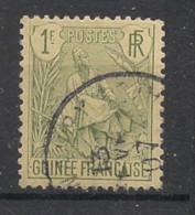 GUINEE - 1904 - N°YT. 30 - Berger Pulas 1f Vert-olive - Oblitéré / Used - Used Stamps