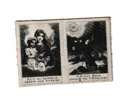 RELIGION - Lot De 2   Images Pieuses  - Scapulaires Toilés ( Petit Format )   (B374) - Devotion Images