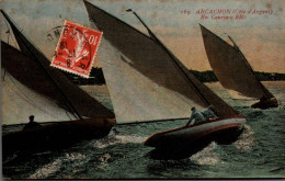 N°3144 W -cpa Arcachon -en Course -BR- - Sailing
