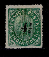 ! ! Portuguese India - 1883 Native 4 1/2 R - Af. 124b - MH - Portuguese India