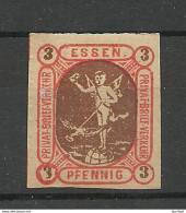 Germany Deutsches Reich Ca 1880 Stadtpost ESSEN Local Private City Post * - Private & Local Mails