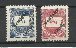 Deutschland 1900 Privater Stadtpost Local City Post Private Post With Overprint (*) Which City? Welcher Stadt? - Correos Privados & Locales