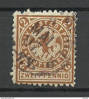 Deutschland 1897 STUTTGART Privater Stadtpost Local City Post Private Post O - Private & Local Mails