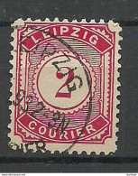 Germany Ca 1890 LEIPZIG Privater Stadtpost City Post Private Local Post 2 Pf Courier O - Private & Local Mails