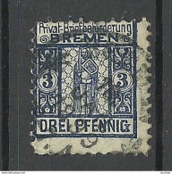 GERMANY Ca 1880 Privater Stadtpost BREMEN Local City Post Private Post O - Correos Privados & Locales